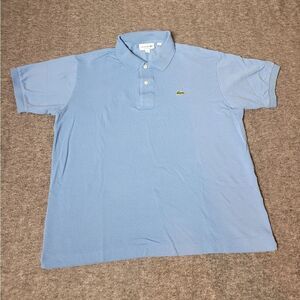 Lacoste Men’s Golf Polo Shirt Fit Size 6 US XL Blue Classic Short Sleeve